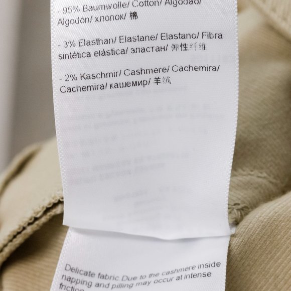 Escada Tavora Khaki Slim Twill Pants - Picture 11 of 12